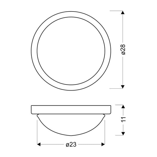 Stropna svetilka v zlati barvi s steklenim senčnikom ø 28 cm Roda – Candellux Lighting-image-2