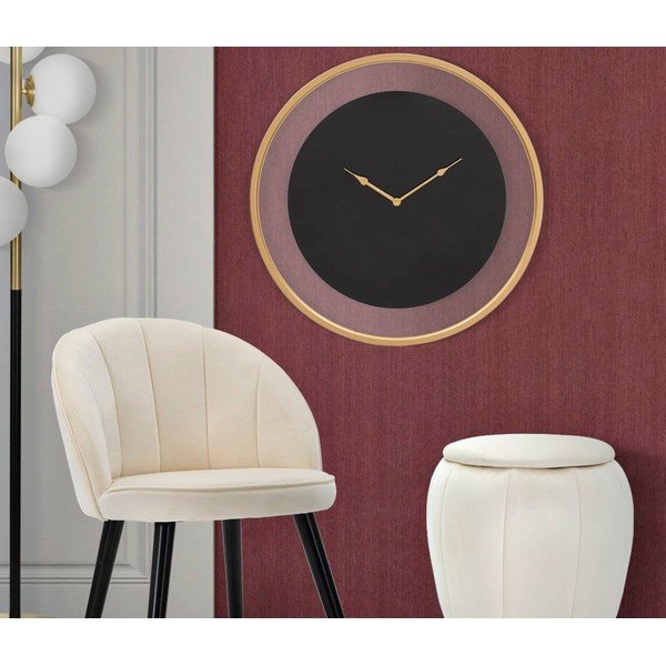 Črna stenska ura Mauro Ferretti Fashion, ø 60 cm-image-1