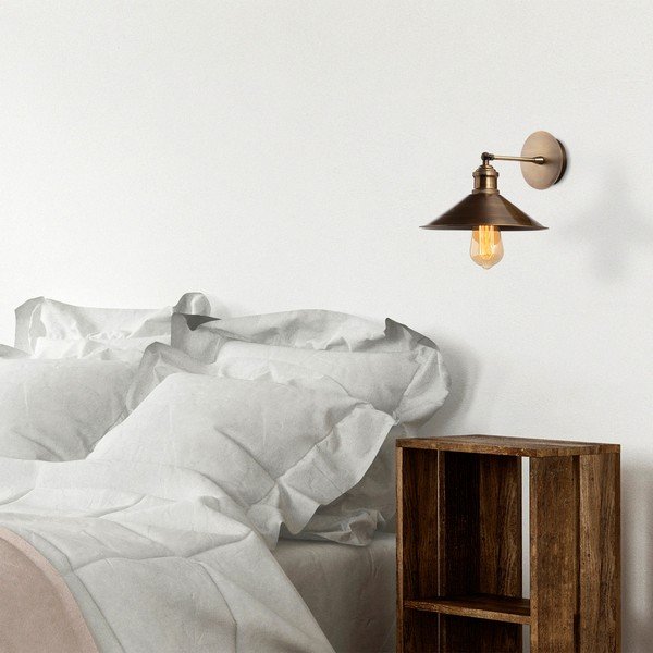 Stenska svetilka v zlati barvi ø 24 cm Mueno – Opviq lights-image-1