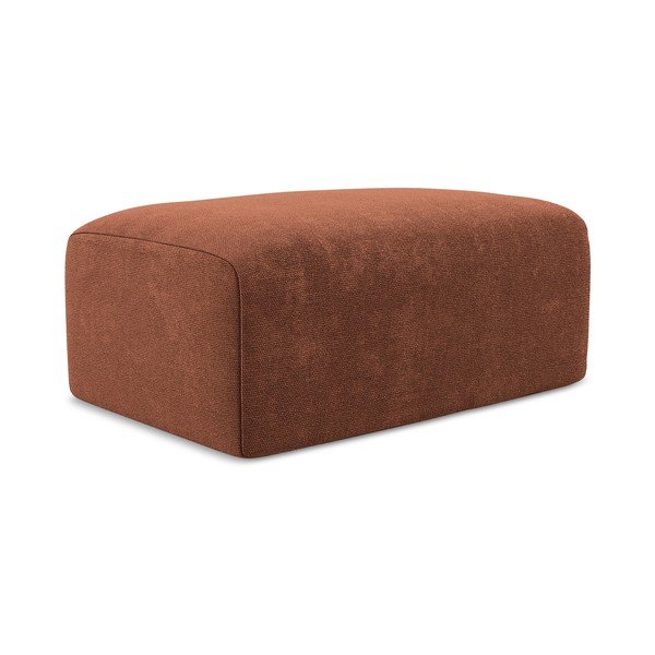 Tabure iz šenilje v barvi terakote Kona – Makamii-image-3