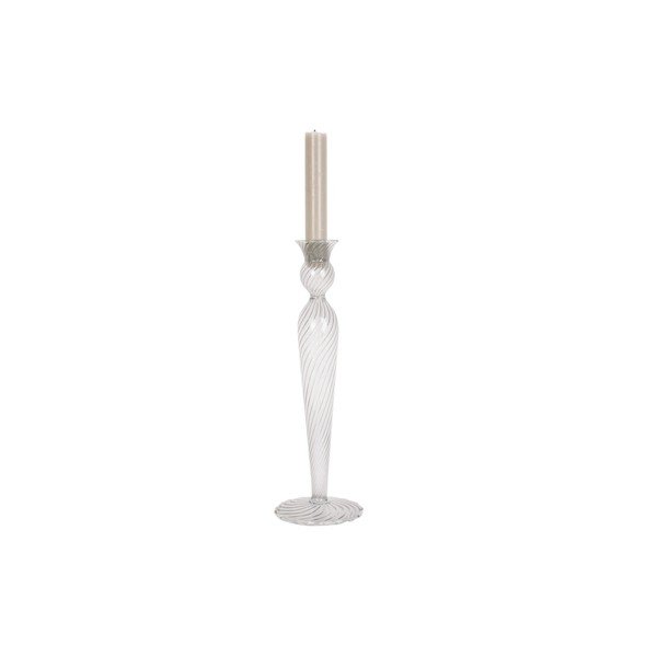 Steklen svečnik PT LIVING Swirl, višina 26,5 cm-image-2