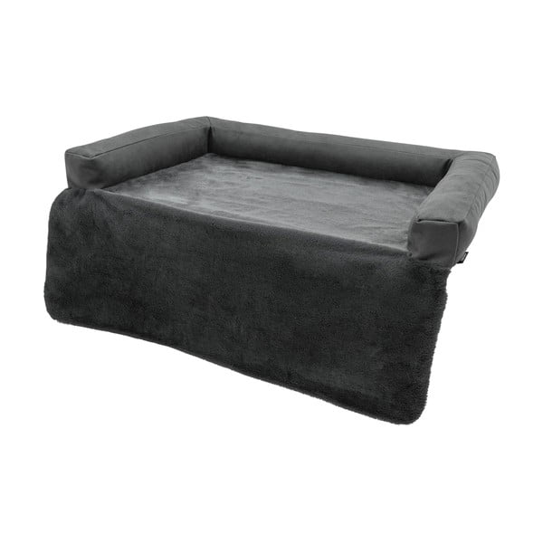 Temno sivo pregrinjalo za kavč za pse 90x80 cm – Madison