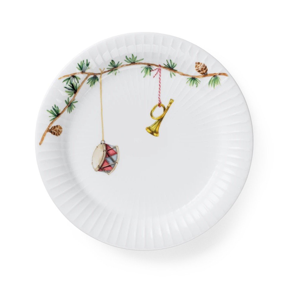 Bel desertni porcelanast krožnik z božičnim motivom ø Hammershøi Christmas