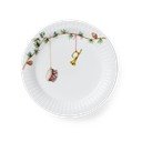 Bel desertni porcelanast krožnik z božičnim motivom ø 19 cm Hammershøi Christmas – Kähler Design