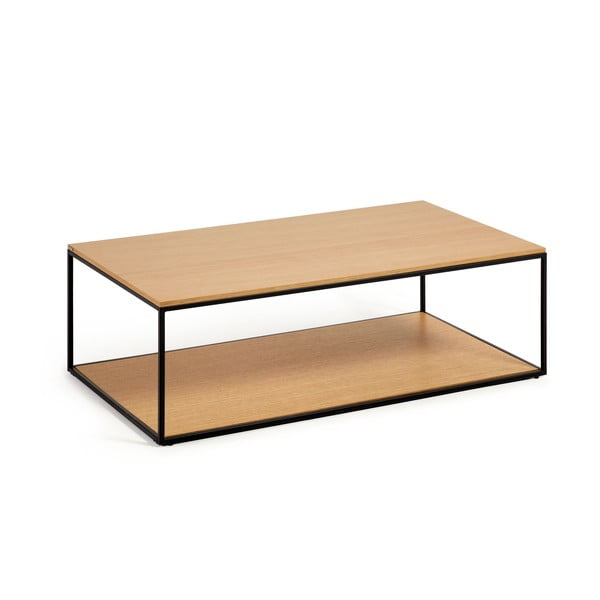 Mizica z mizno ploščo v hrastovem dekorju v naravni barvi 60x110 cm Yoana – Kave Home