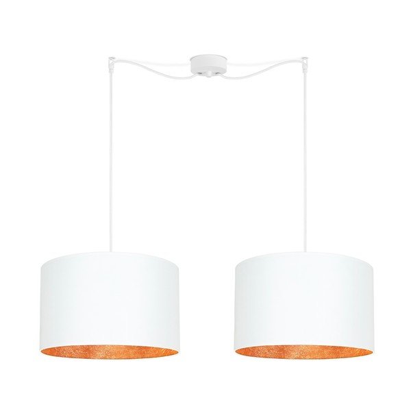 Obesna svetilka v belo-medeni barvi Sotto Luce Mika, ⌀ 40 cm