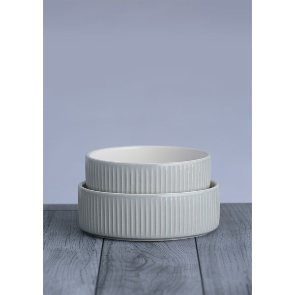 Lončena posoda za hrano za pse ø 15 cm Linear Grey – Mason Cash-image-1