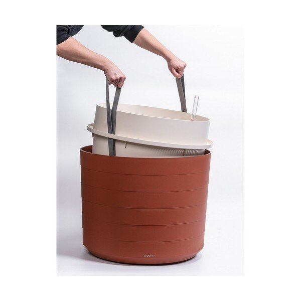 Ravo-rdeč samozalivalni cvetlični lonček Plastia Berberis, ø 55 cm-image-3