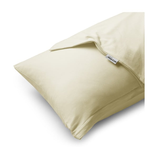 Komplet 2 bombažnih vzglavnikov DecoKing Amber Beige, 40 x 40 cm-image-2