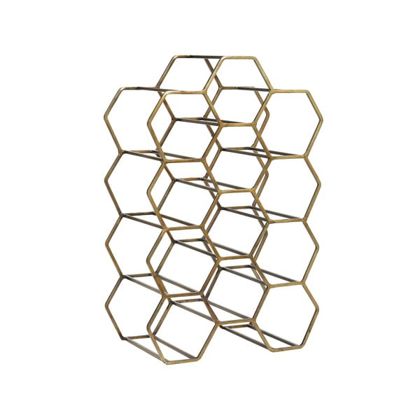 Kovinsko stolajo za vino v bronasti barvi za 12 steklenic Salbris - Light & Living-image-2