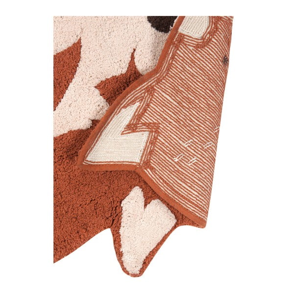 Kostanjevo rjava bombažna preproga Nattiot Little Wolf, 70 x 110 cm-image-3