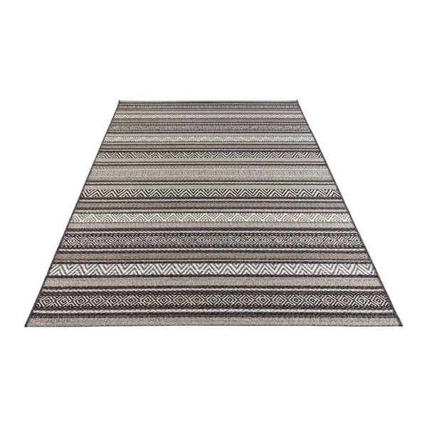 Črno-rjava zunanja preproga Elle Decoration Bloom Rodez, 80 x 150 cm-image-4