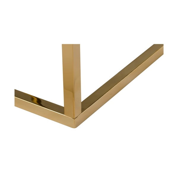 Miza iz belega marmorja z zlato podlago RGE Accent, 50 x 50 cm-image-2