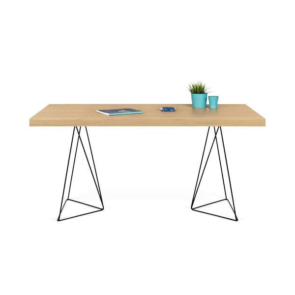 Miza s črnimi nogami TemaHome Multi, 160 x 90 cm-image-2