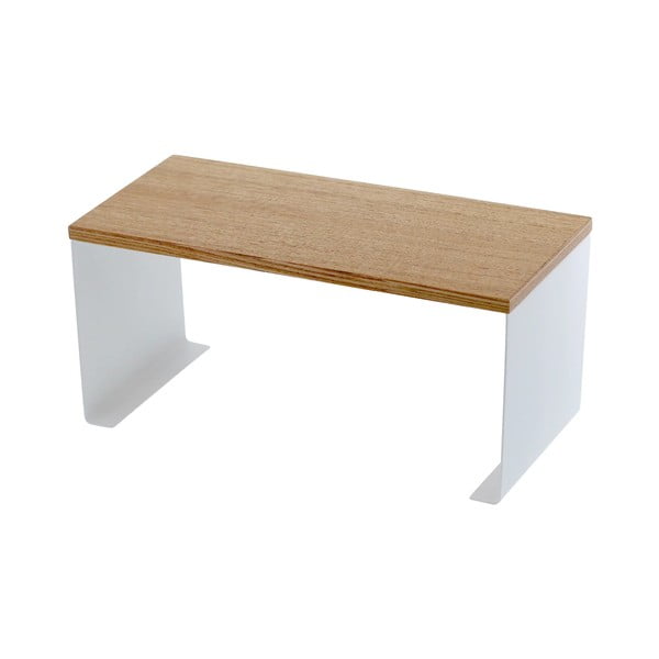 Bela/v naravni barvi kovinska dodatna kuhinjska polica 30,5x14 cm Tosca – YAMAZAKI