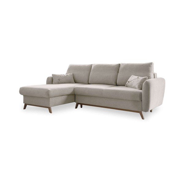 Bež kotna raztegljiva sedežna garnitura Bež Miuform Scandic Lagom, levi kot