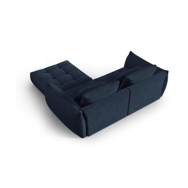Temno modra kotna sedežna garnitura (s kotom po izbiri) Bloom – Micadoni Home-image-3