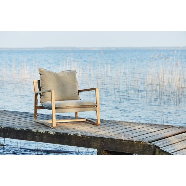 Sivi leseni vrtni stol Azenon - Côté Table-image-1