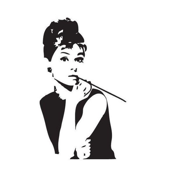 nalepka Audrey Hepburn-image-1