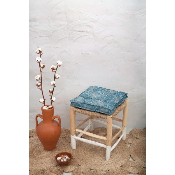 Modra blazina za stol Tierra Bella Wild Flowers, 37 x 37 cm-image-1