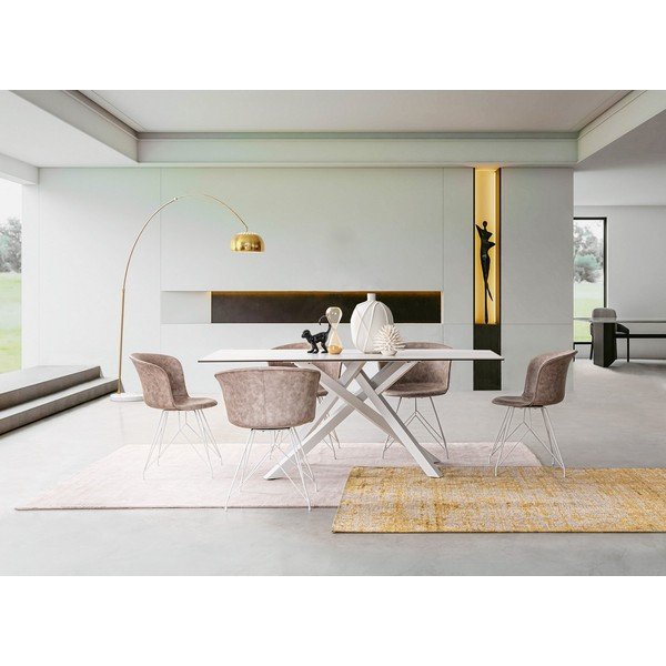 Gorčično rumena ročno tkana preproga iz šenilje 155x230 cm Yuno – Bizzotto-image-2