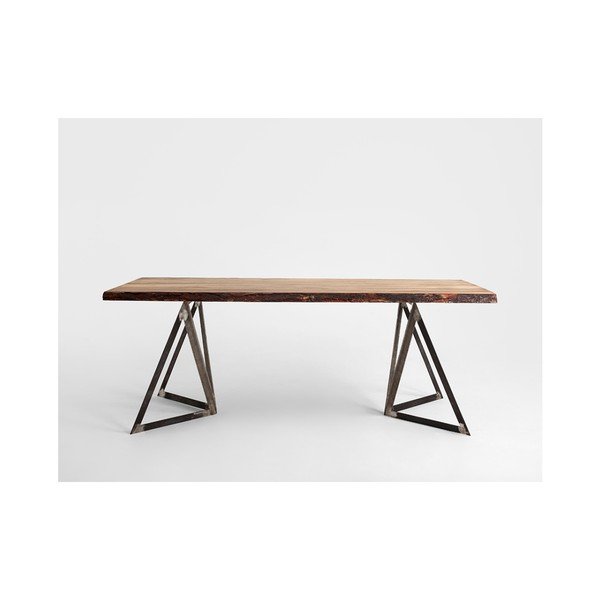 Jedilna miza z vrhom iz borovega lesa Custom Form Sherwood, 200 x 100 cm-image-1