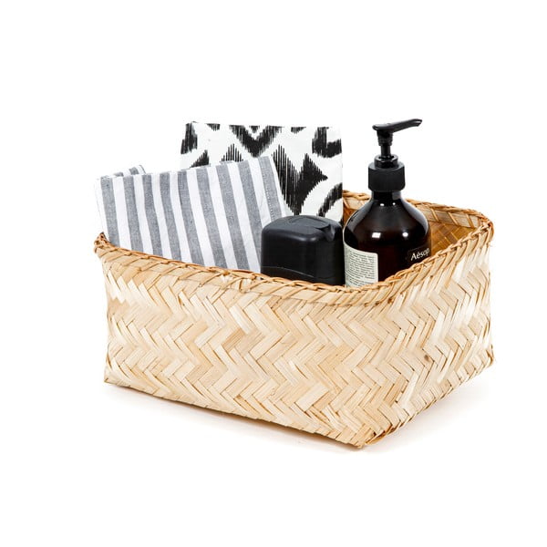 Košara za shranjevanje iz bambusa Compactor Halong Basket, 30 x 15 cm-image-3