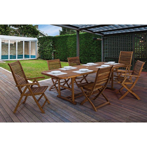 Vrtni stol iz masivnega lesa v naravni barvi Noemi – Bizzotto-image-4