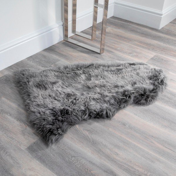 Siva ovčja koža Native Natural Sheep, 60 x 120 cm-image-2