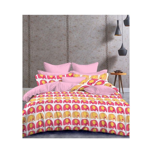 DecoKing Prikupni sloni posteljno perilo za eno osebo, 135 x 200 cm-image-2