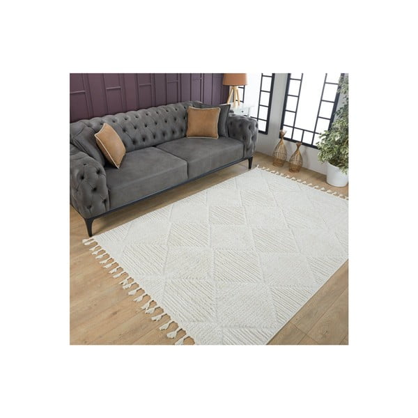 Bež preproga 150x100 cm Shaggy - Mila Home-image-1