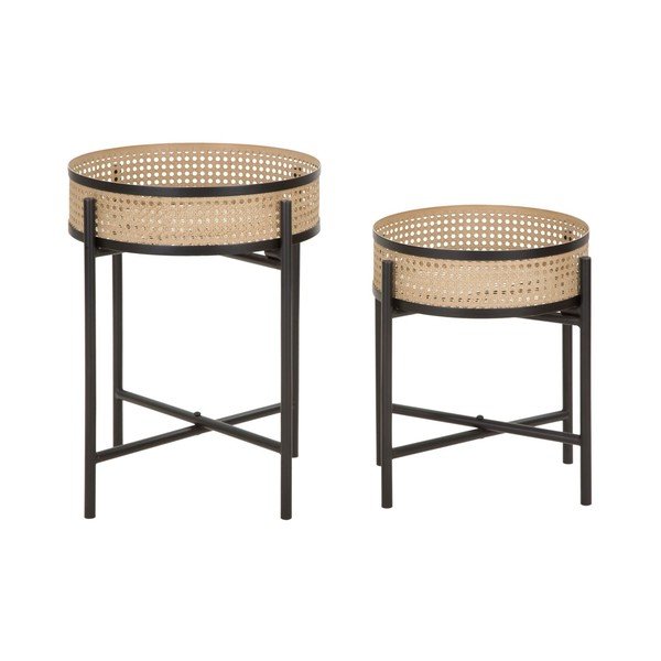 Okrogle stranske mizice v kompletu 2 ks ø 40 cm Fuji – Mauro Ferretti-image-2