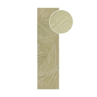 Zelen volneni tekač 60x230 cm Lino Leaf - Flair Rugs