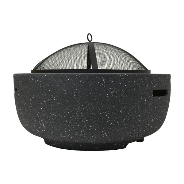 Črno ognjišče iz žganega kamna Cattara La Palma-image-2