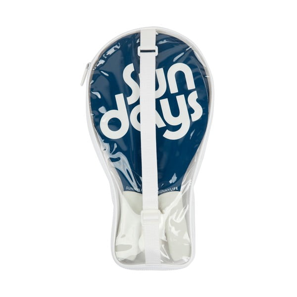 Komplet 2 loparjev in žogic za tenis na mivki Sunnylife Indigo-image-1
