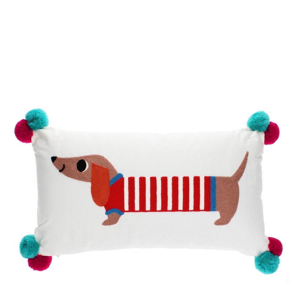 Otroška blazina iz mešanice bombaža 50x33 cm Sausage Dog