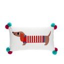 Otroška blazina iz mešanice bombaža 50x33 cm Sausage Dog – Rex London