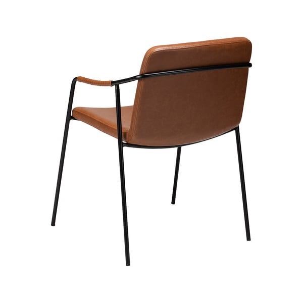 Rjav jedilni stol v imitaciji usnja DAN-FORM Denmark Boto-image-3