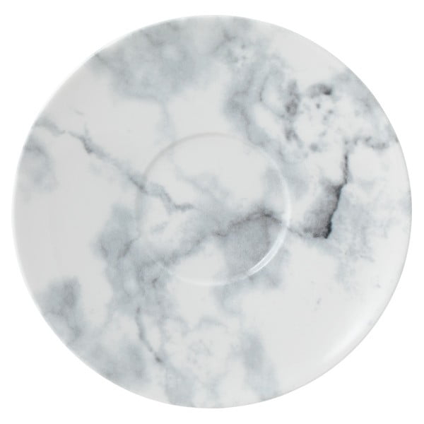 Črno-bel porcelanast krožnik Villeroy & Boch Marmory, ø 16 cm