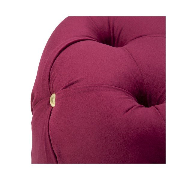 Mauro Ferretti Glam burgundsko rdeč stolček, ø 45 cm-image-2