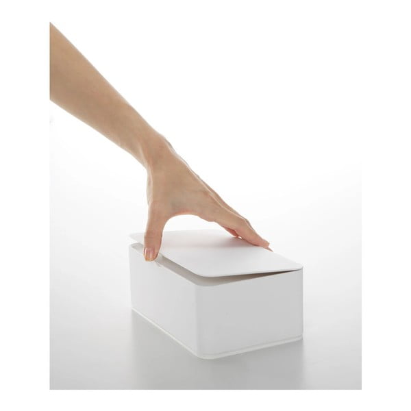 Bela škatla za vlažilne robčke YAMAZAKI Smart-image-4