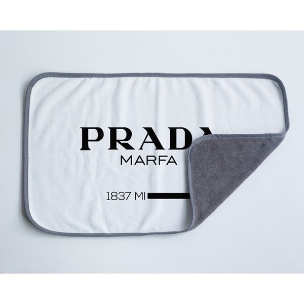 Črna/bela brisača iz mikrovlaken 45x70 cm Prada – Really Nice Things