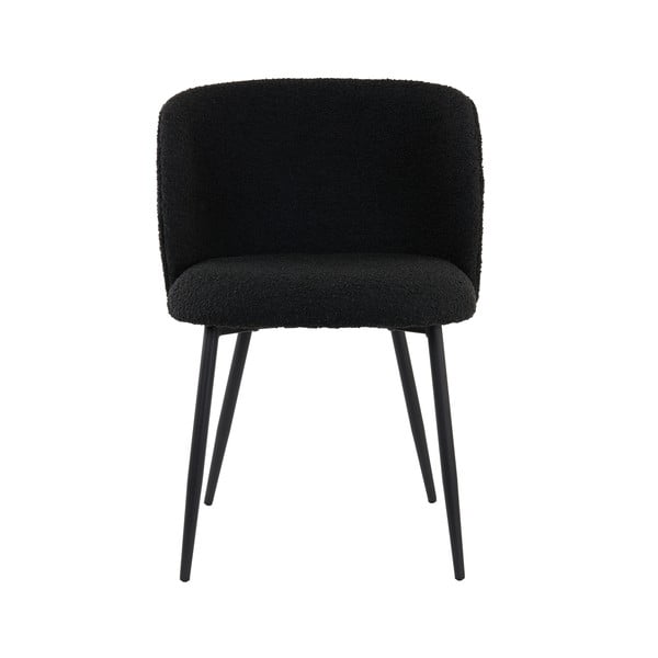 Črn oblazinjen jedilni stol Elyna – Light & Living-image-4