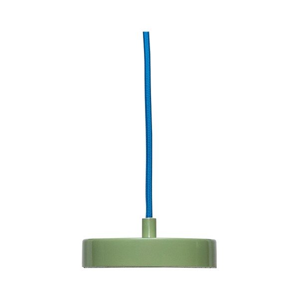 Rdeča/zelena kovinska viseča svetilka ø 25 cm Remi – Hübsch-image-3