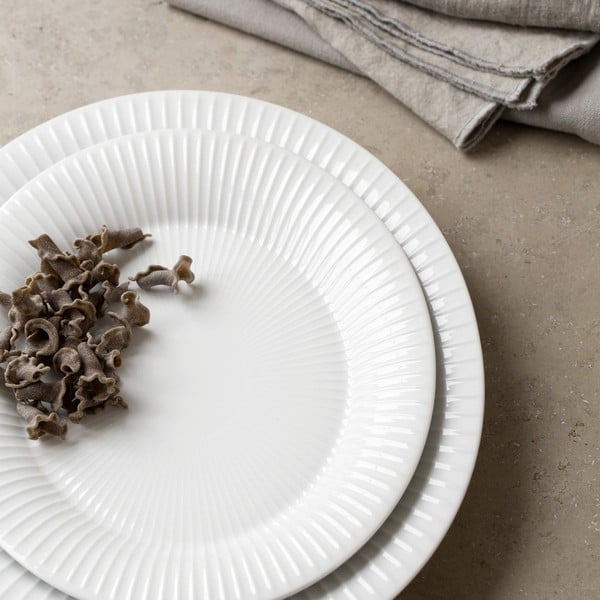 Bel porcelanast krožnik Kähler Design Hammershoi, ⌀ 34 cm-image-2