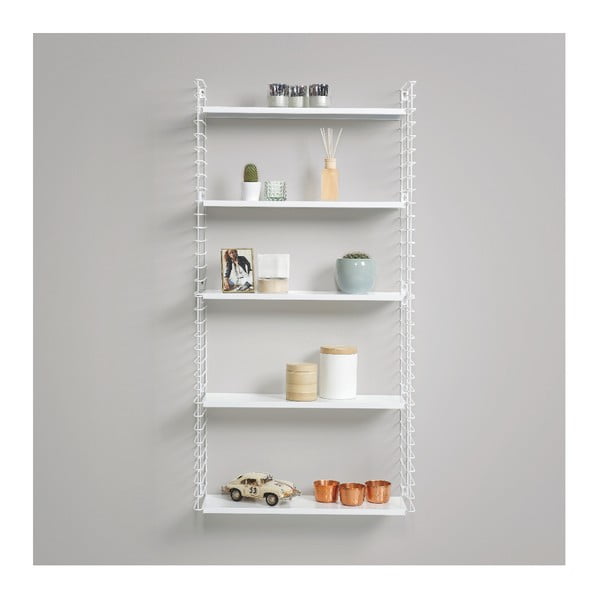 Bela 3-nivojska polica Metaltex Libro, dolžina 70 cm-image-3