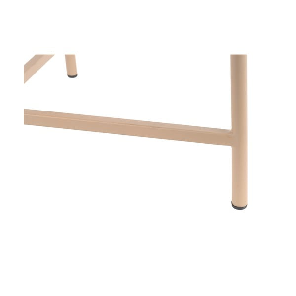 Bež kovinska okrogla klubska mizica ø 50 cm Meseta  – Leitmotiv-image-3