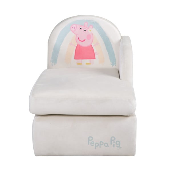 Bela žametna otroška sedežna garnitura 75 cm Peppa Pig – Roba-image-3