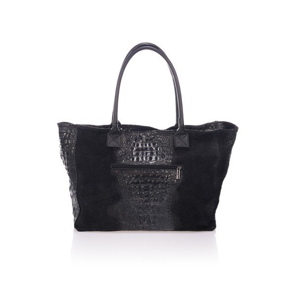 Črna usnjena torbica Lisa Minardi Fausta-image-2