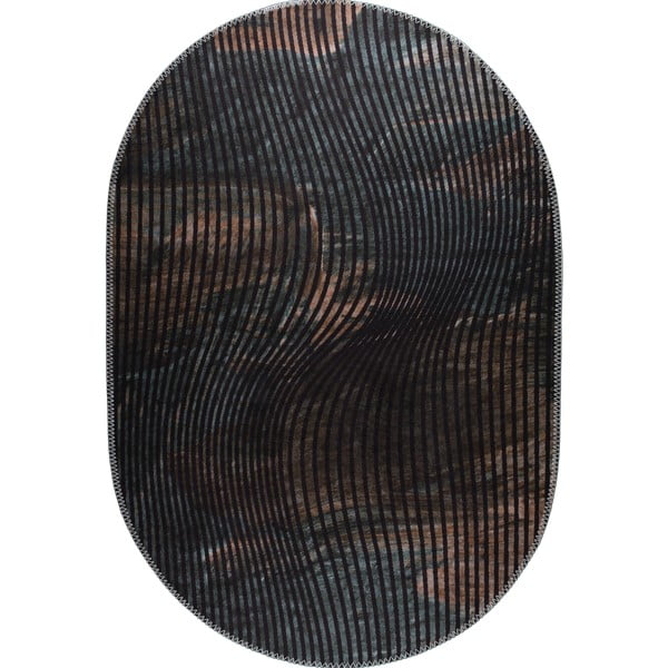 Črna pralna preproga 80x120 cm – Vitaus